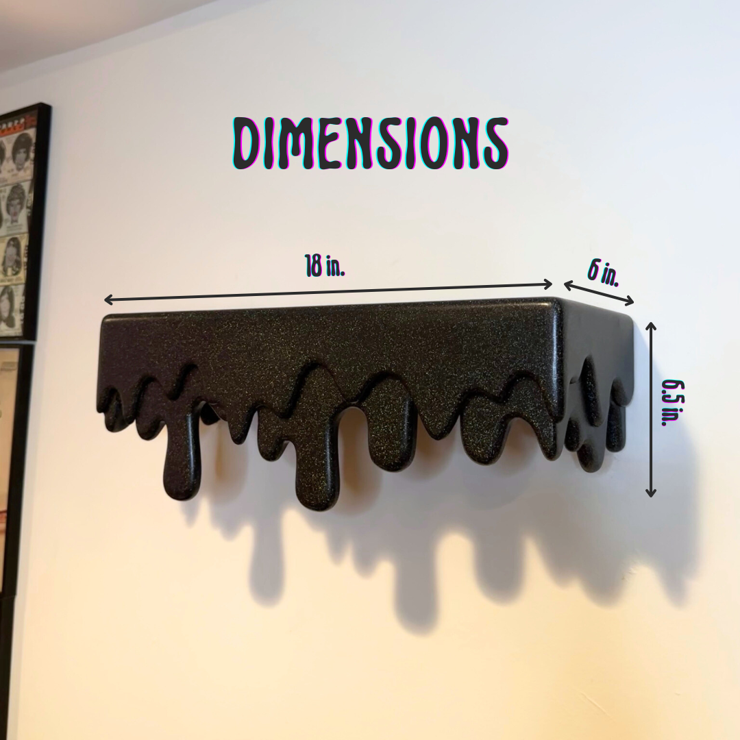 Black Galaxy Drip Shelf
