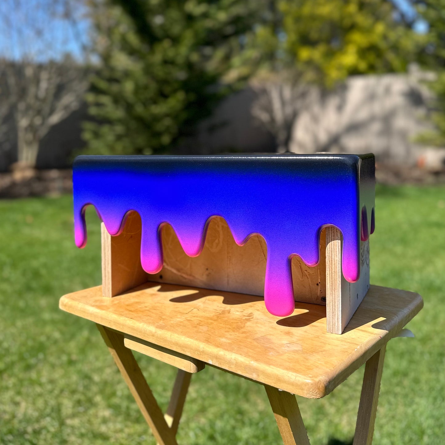 Blue Purple Pink Drip Shelf