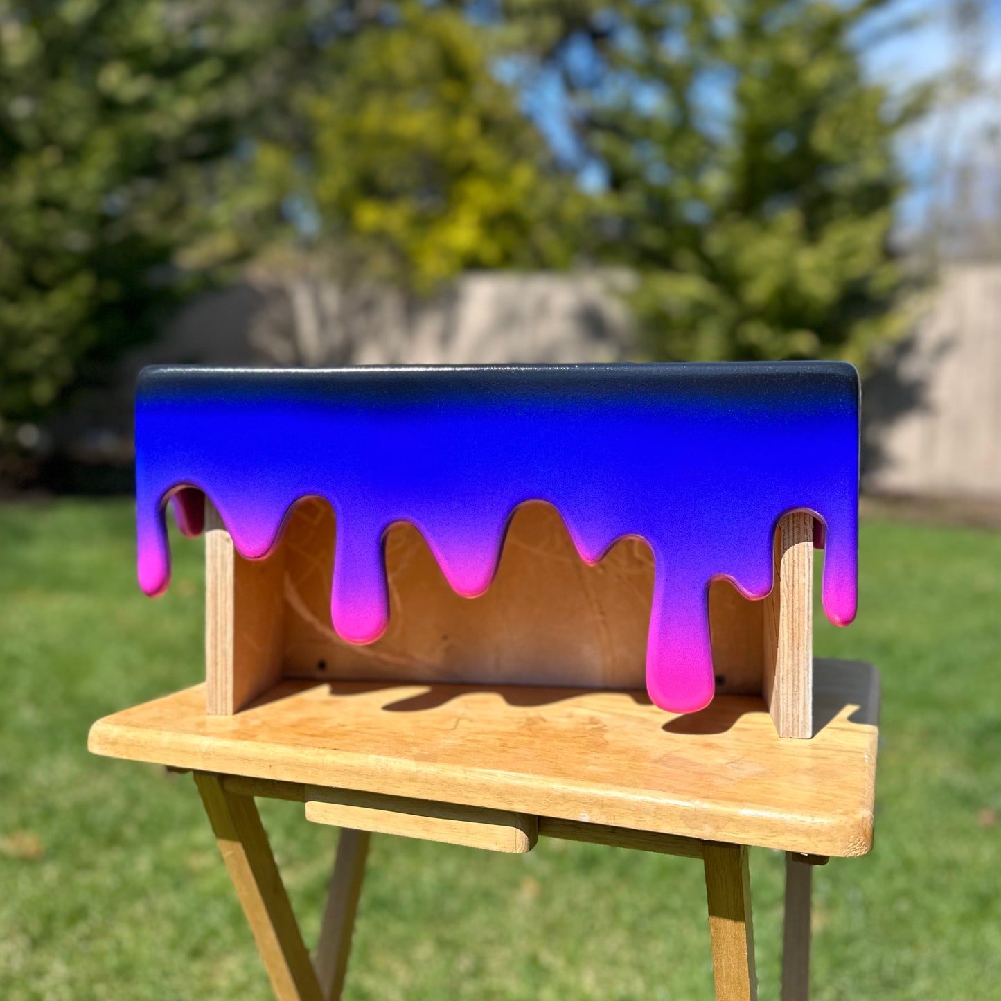 Blue Purple Pink Drip Shelf