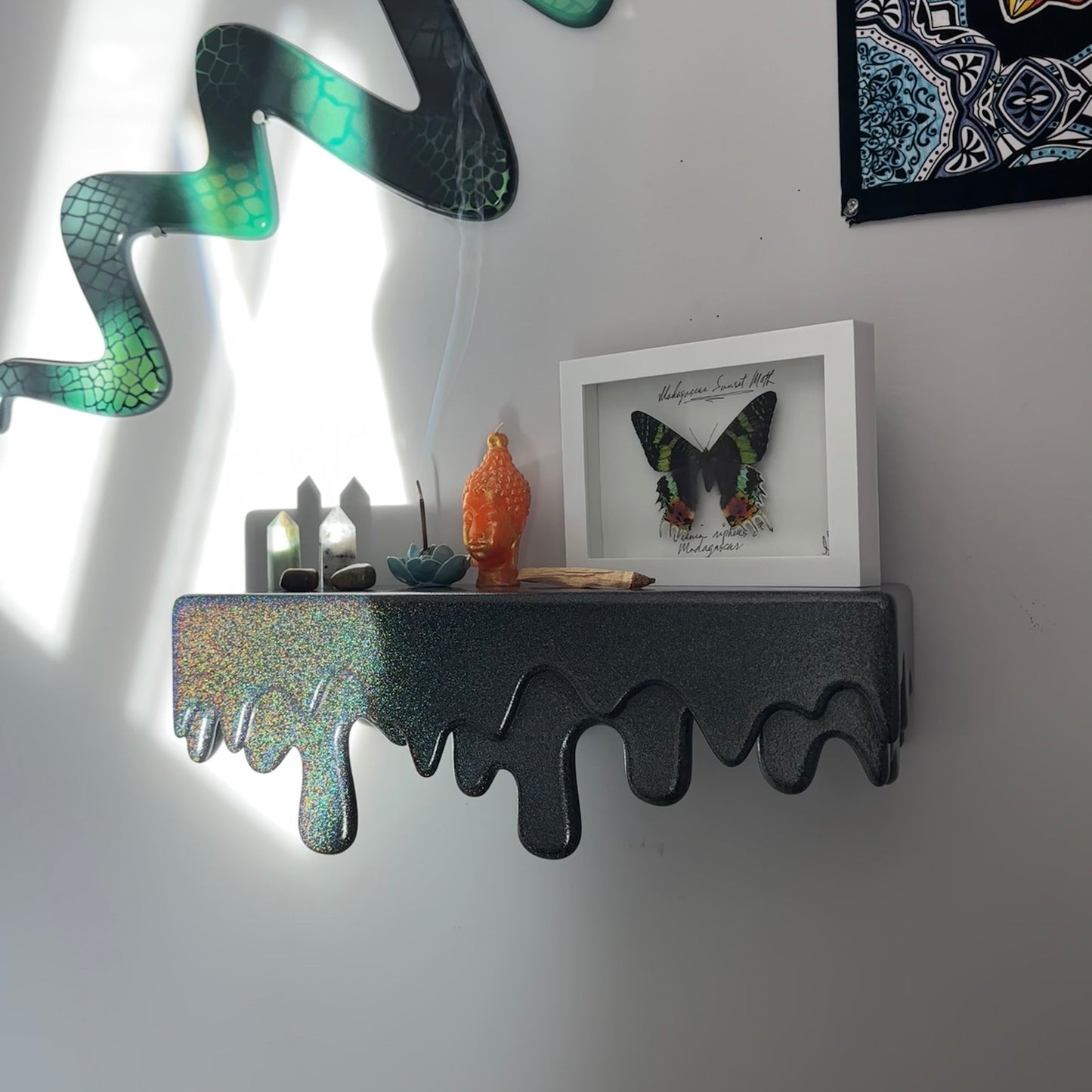 Black Galaxy Drip Shelf