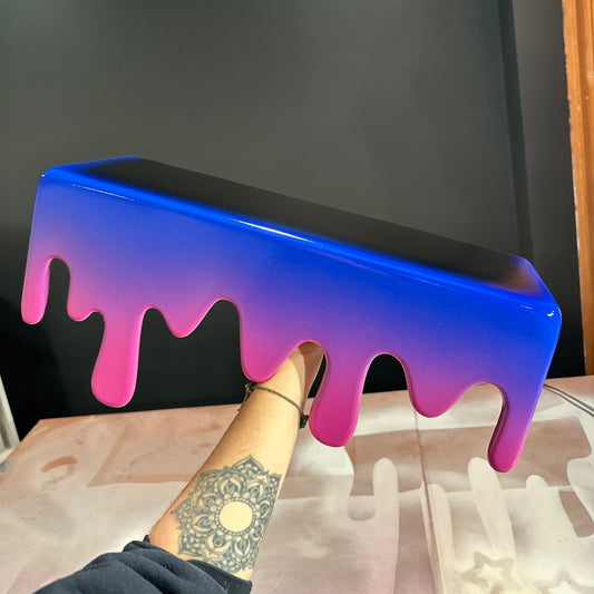 Blue Purple Pink Drip Shelf