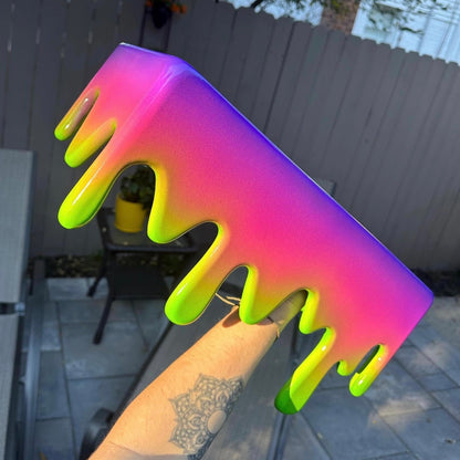 Purple Pink Green Drip Shelf