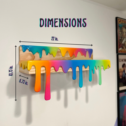 Rainbow Drip Shelf