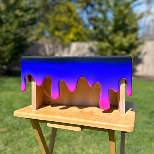 Blue Purple Pink Drip Shelf