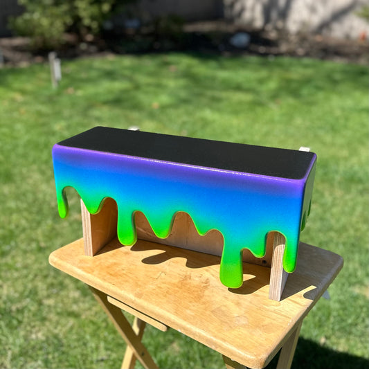 Blue Green Purple Drip Shelf