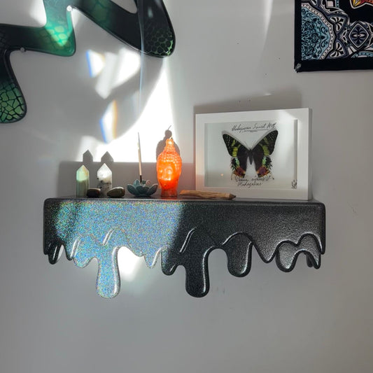Black Galaxy Drip Shelf