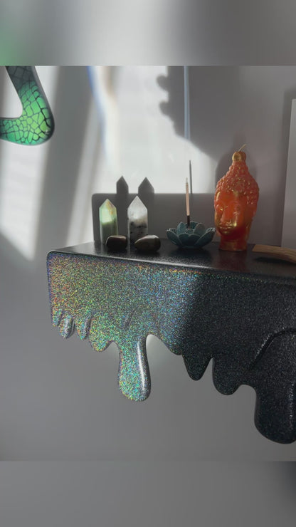 Black Galaxy Drip Shelf